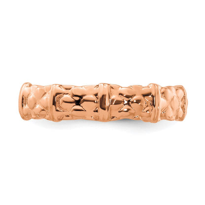 Sterlingsilber Stapelbar Expressions Rosa Beschichtet Ring