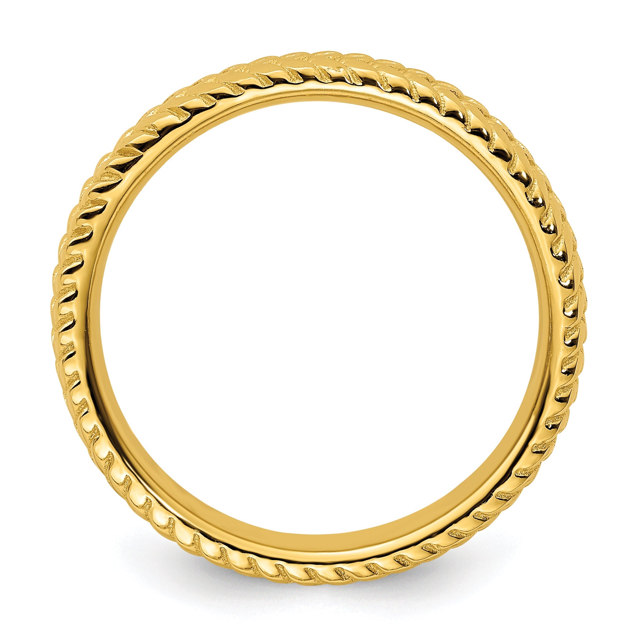 Sterlingsilber Stapelbar Expressions Vergoldet Ring