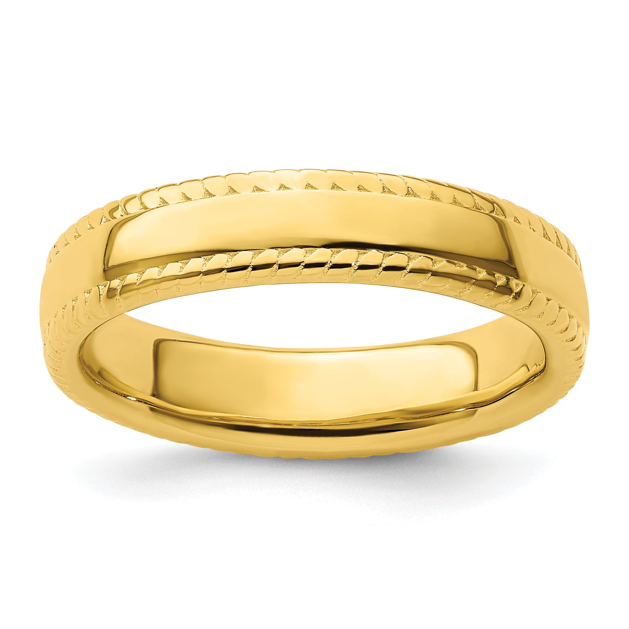 Sterlingsilber Stapelbar Expressions Vergoldet Ring