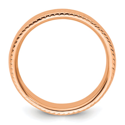 Sterlingsilber Stapelbar Expressions Rosa Beschichtet Ring