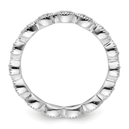 Sterlingsilber Stapelbar Expressions Diamant Ring