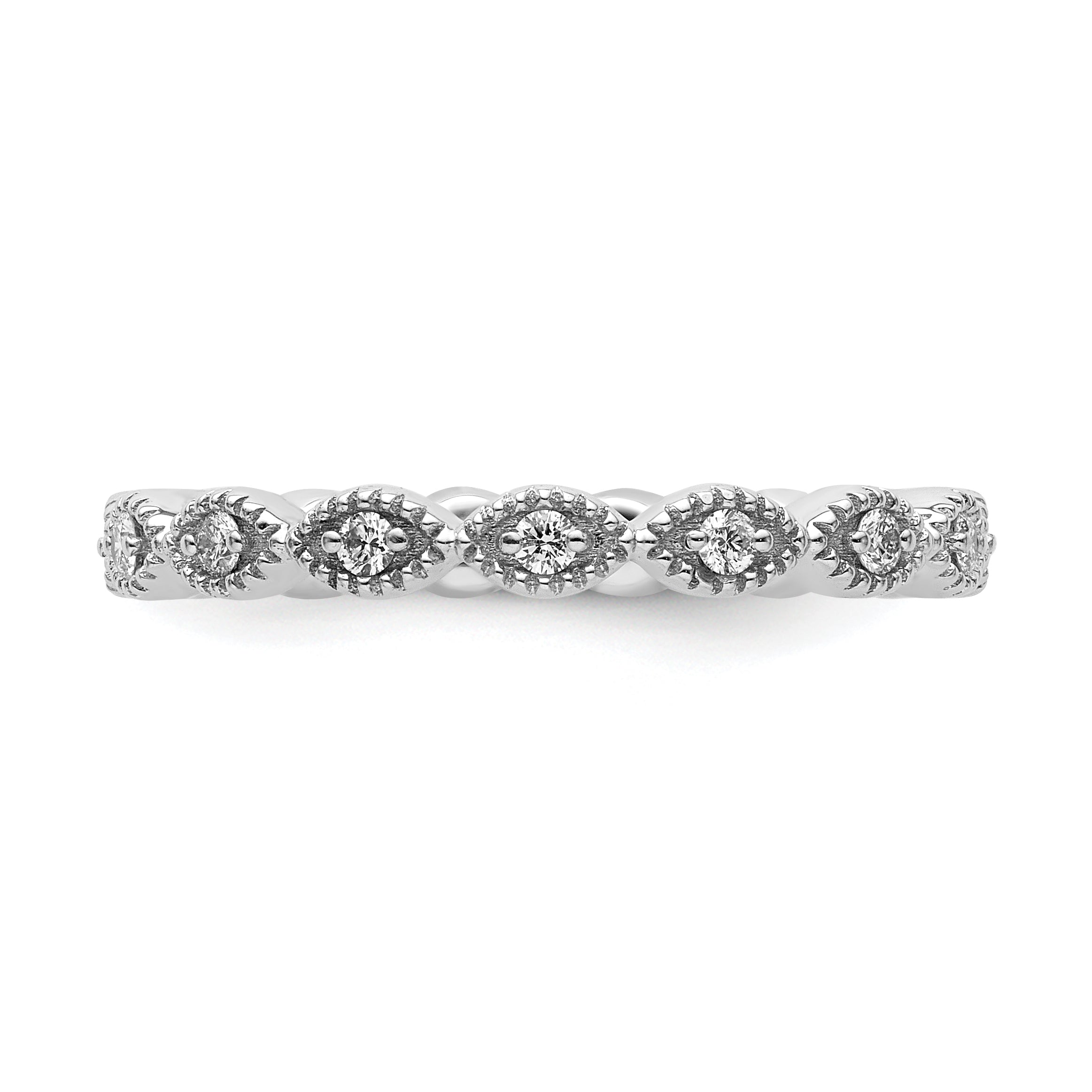 Sterlingsilber Stapelbar Expressions Diamant Ring