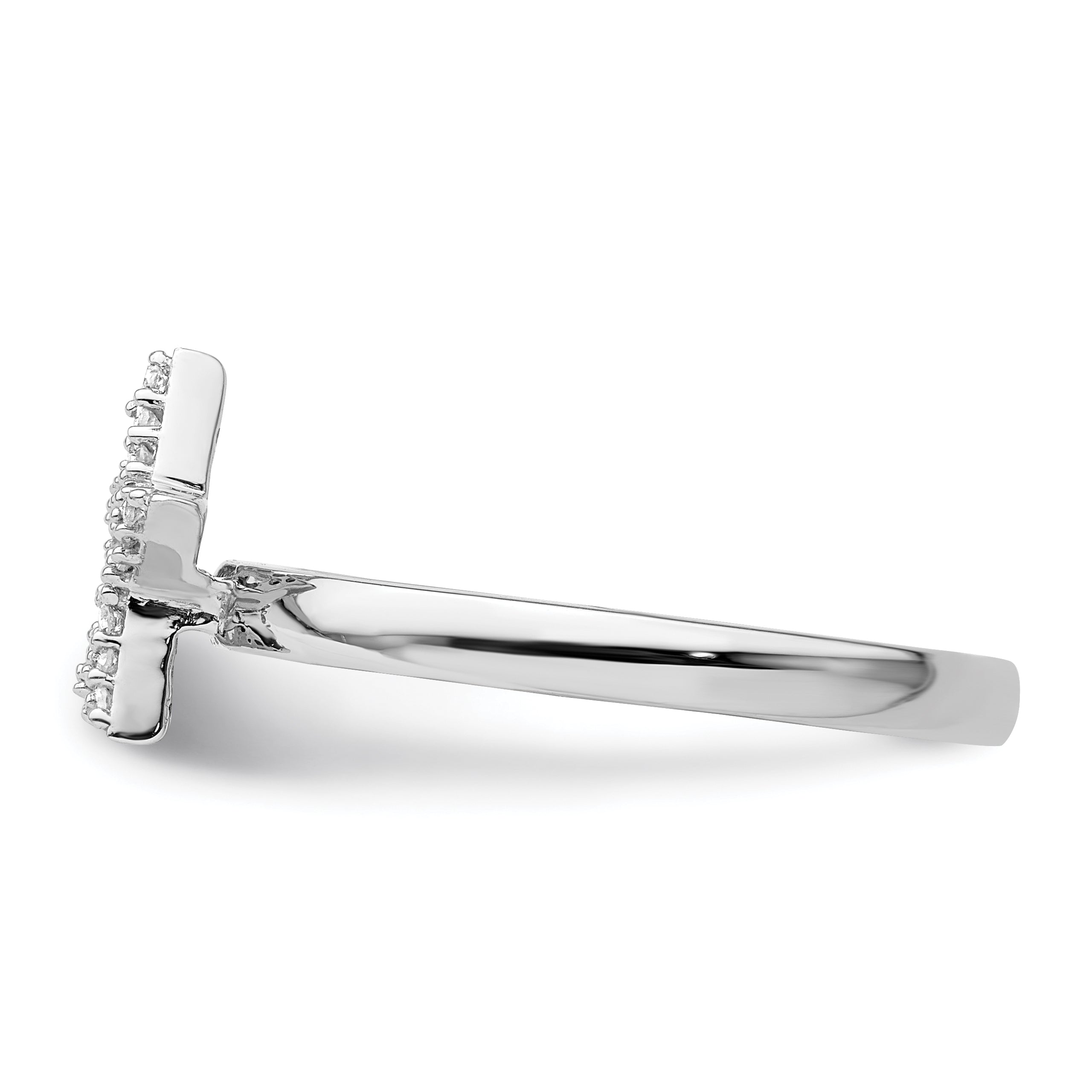 Sterlingsilber Stapelbar Expressions Stern Diamant Ring