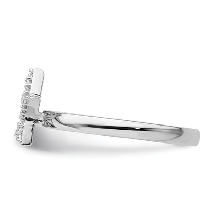 Sterlingsilber Stapelbar Expressions Stern Diamant Ring