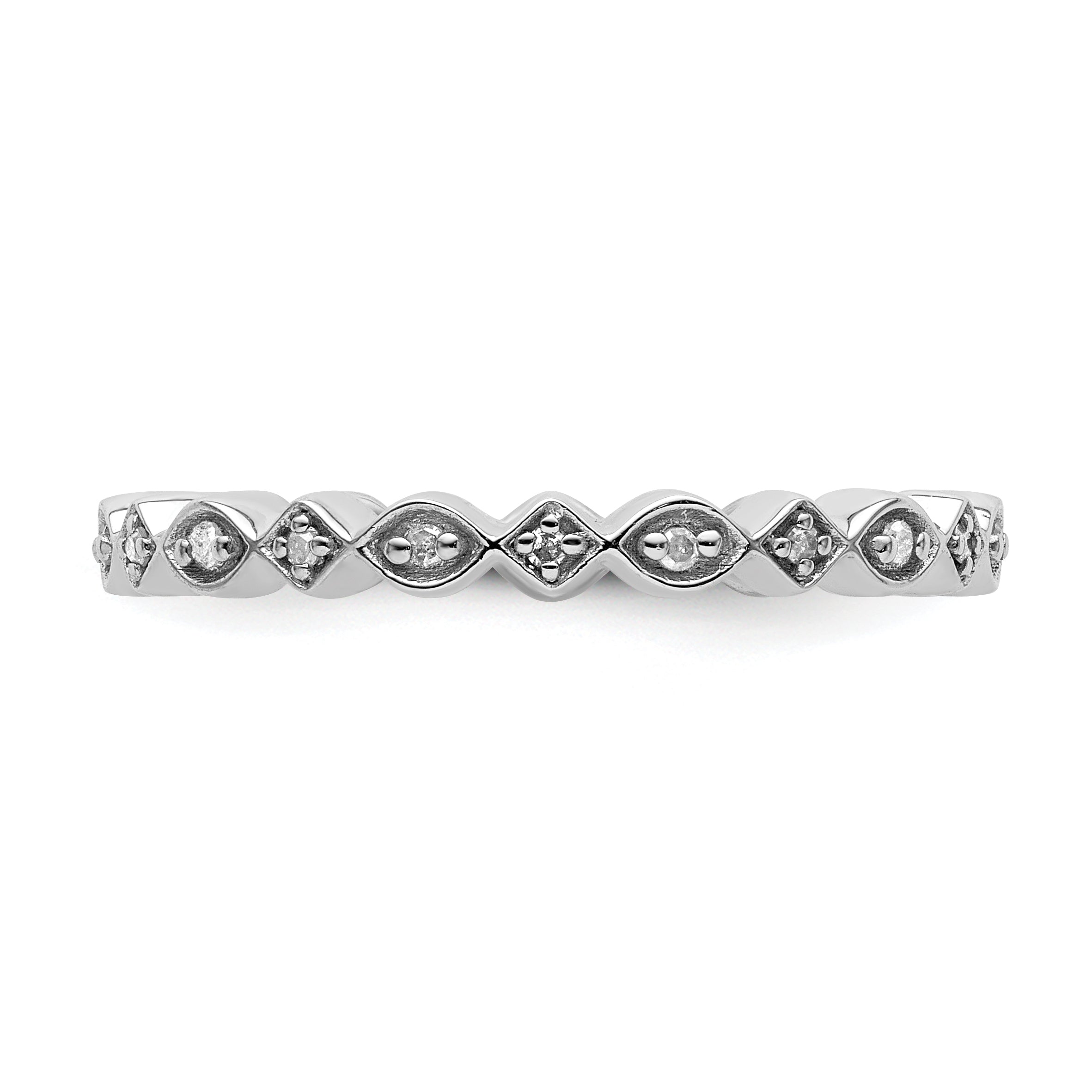 Sterlingsilber Stapelbar Expressions Diamant Ring