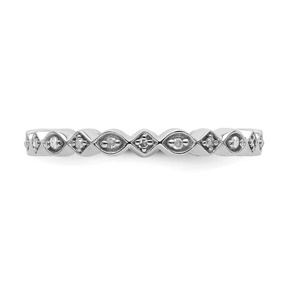 Sterlingsilber Stapelbar Expressions Diamant Ring