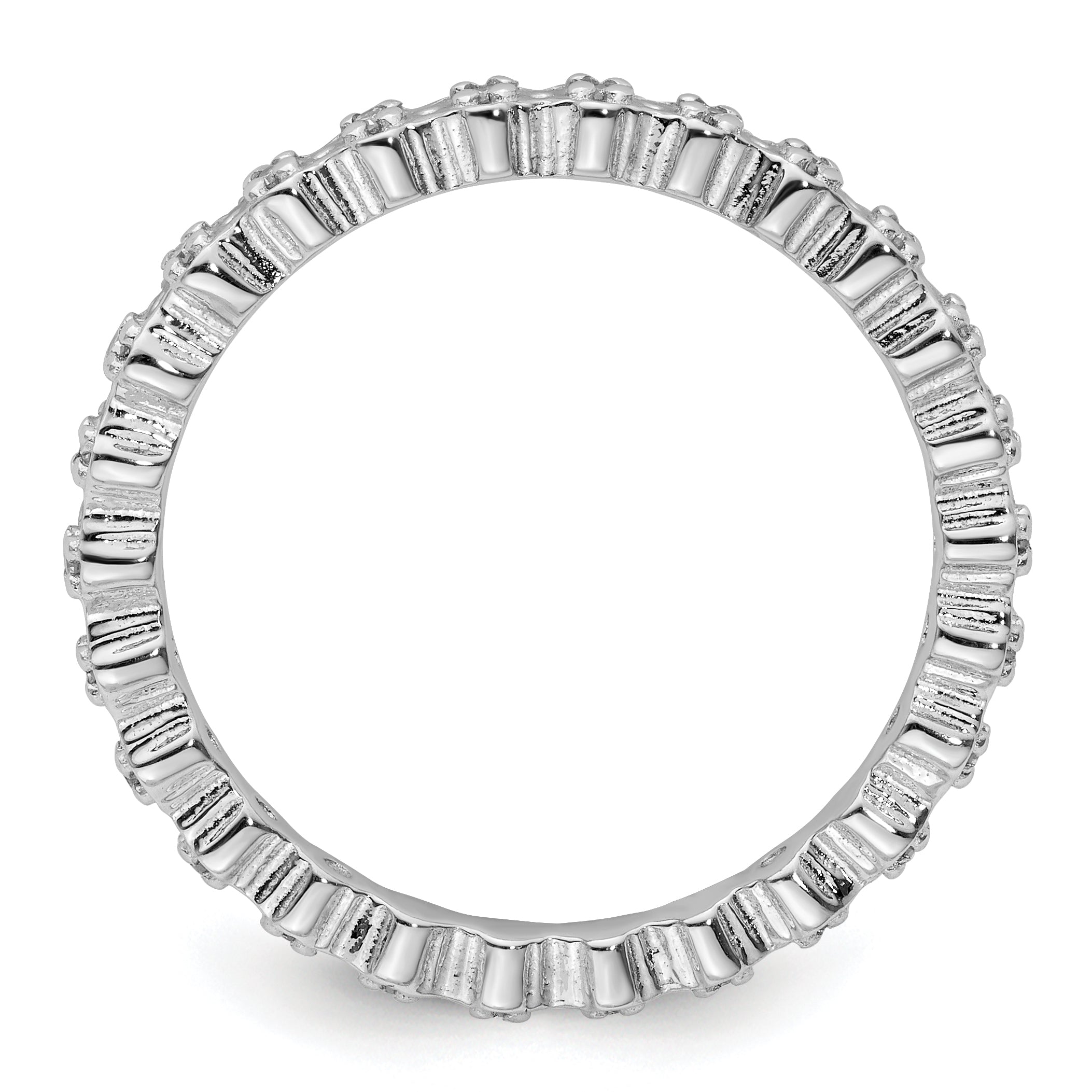 Sterlingsilber Stapelbar Expressions Diamant Ring