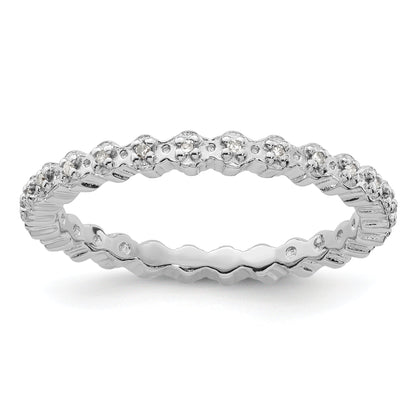 Sterlingsilber Stapelbar Expressions Diamant Ring