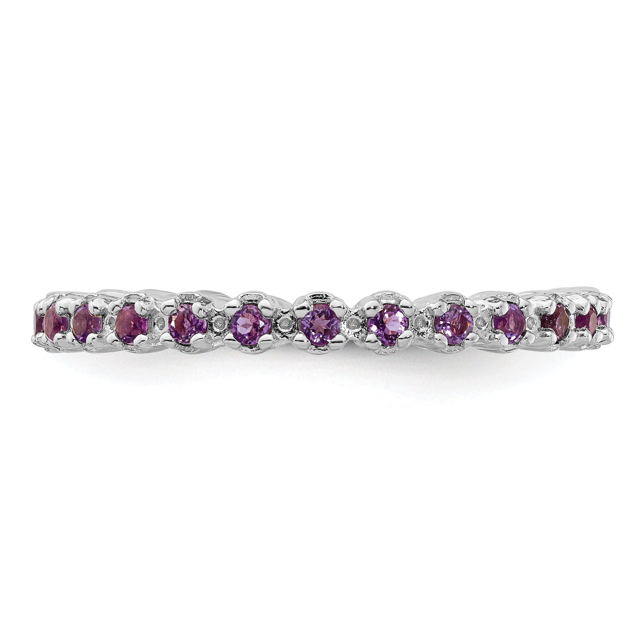 Sterlingsilber Stapelbar Expressions Amethyst Ring