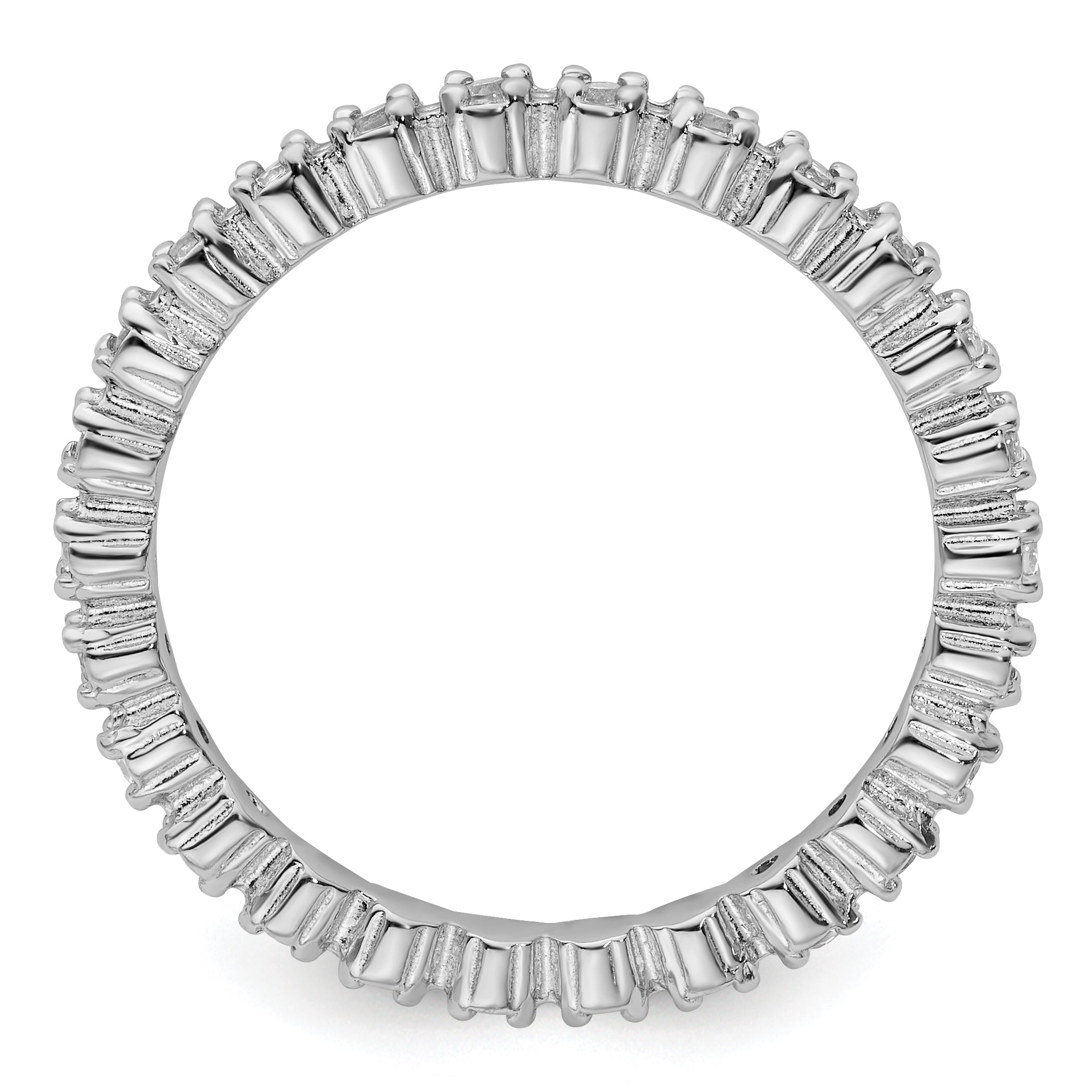 Sterlingsilber Stapelbar Expressions Weiß Topas Ring