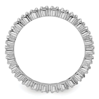Sterlingsilber Stapelbar Expressions Weiß Topas Ring