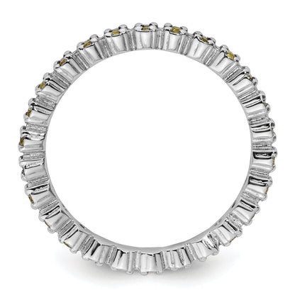 Sterlingsilber Stapelbar Expressions Peridot Ring