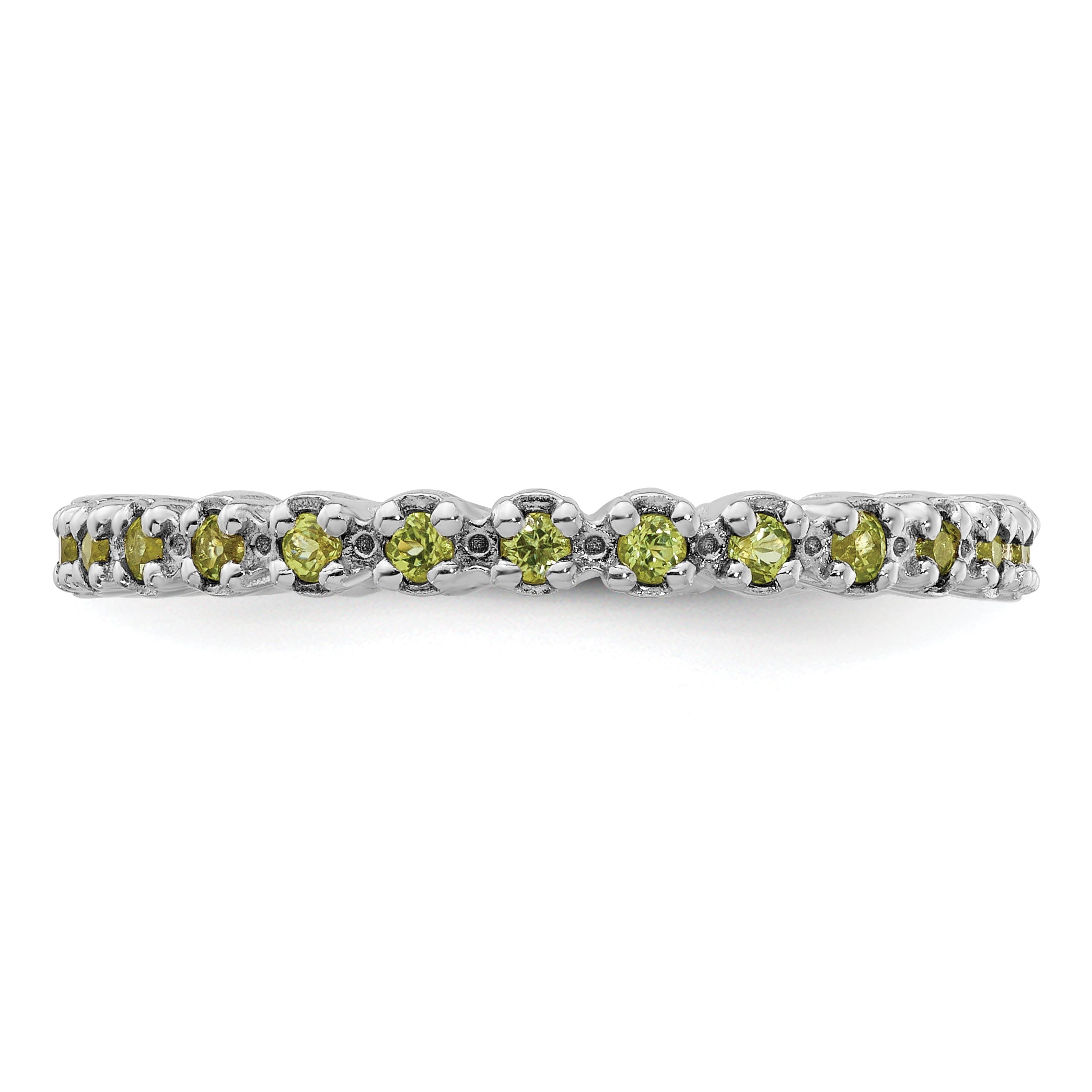 Sterlingsilber Stapelbar Expressions Peridot Ring