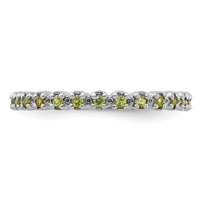 Sterlingsilber Stapelbar Expressions Peridot Ring