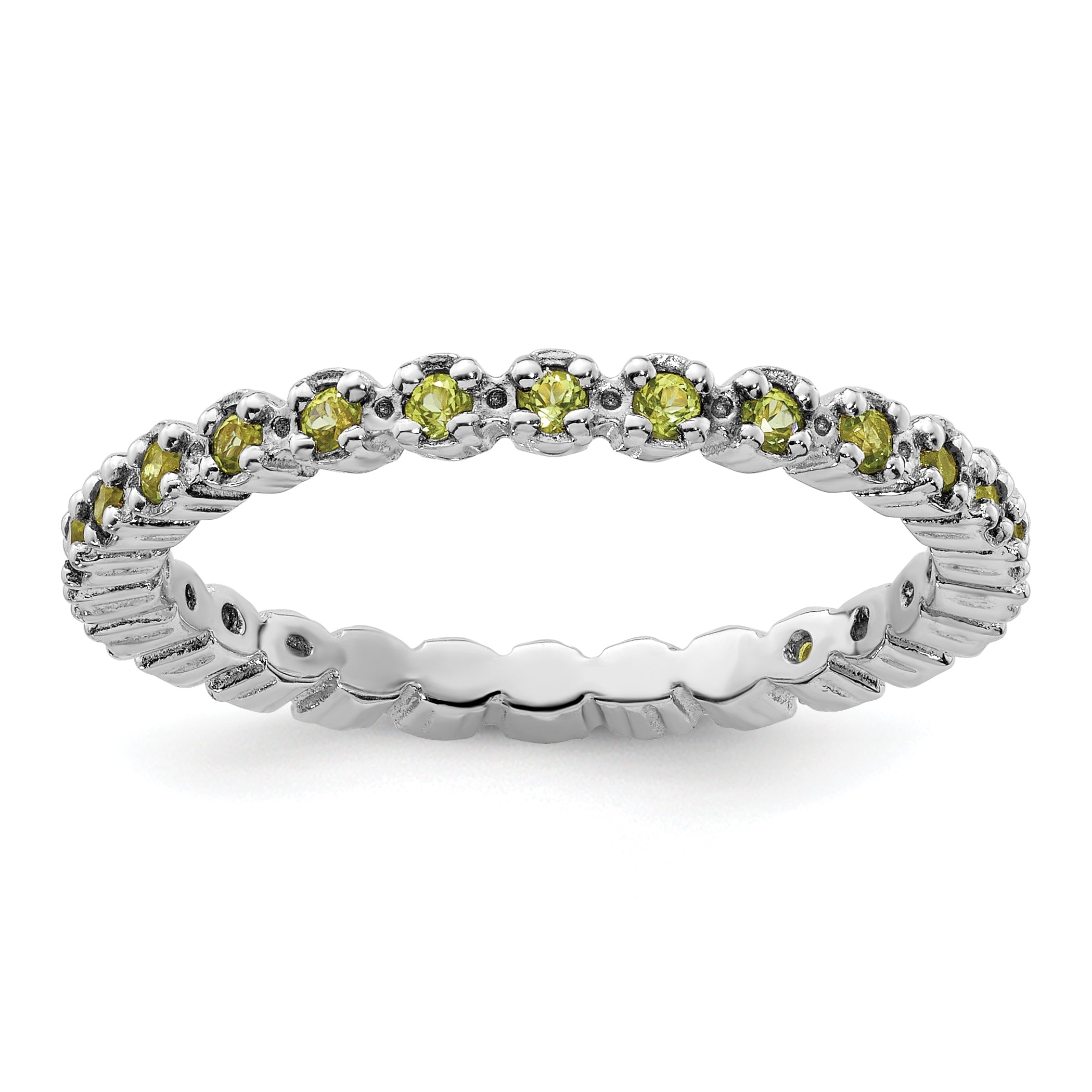 Sterlingsilber Stapelbar Expressions Peridot Ring
