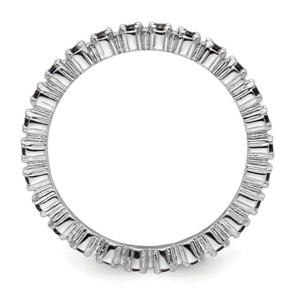 Sterlingsilber Stapelbar Expressions Erzeugt Saphir Ring