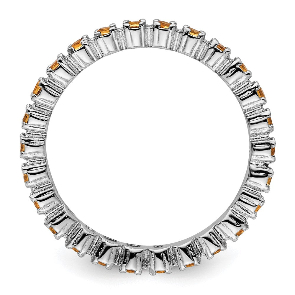 Sterlingsilber Stapelbar Expressions Citrin Ring