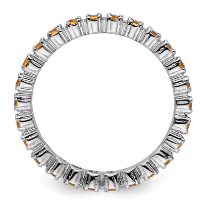Sterlingsilber Stapelbar Expressions Citrin Ring