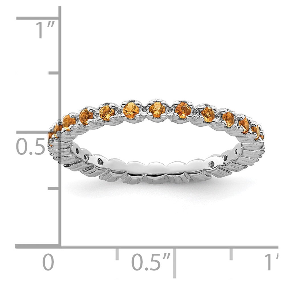 Sterlingsilber Stapelbar Expressions Citrin Ring