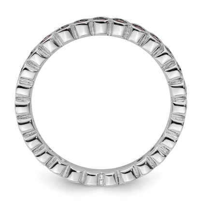 Sterlingsilber Stapelbar Expressions Amethyst Ring