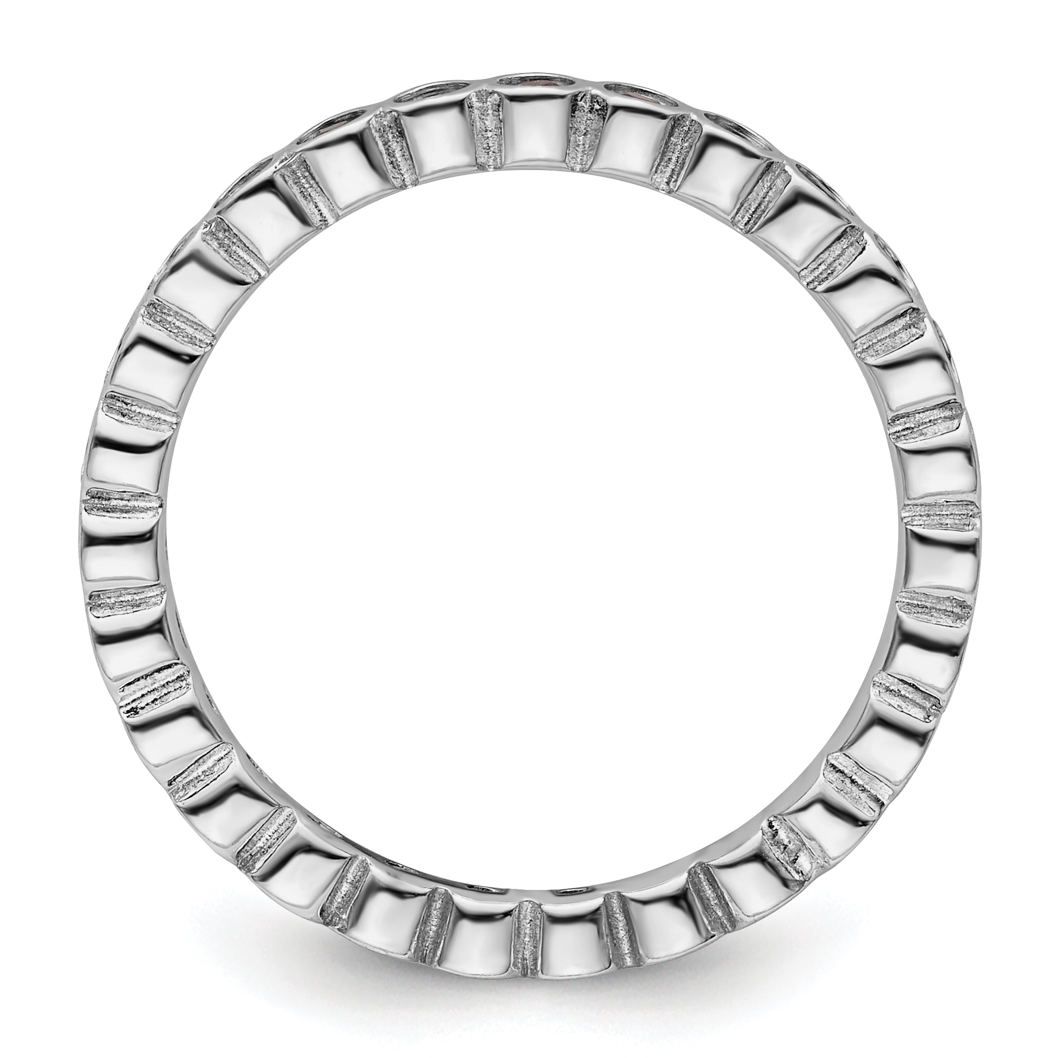 Sterlingsilber Stapelbar Expressions Rhodolith Granat Ring