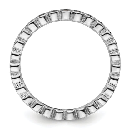 Sterlingsilber Stapelbar Expressions Rhodolith Granat Ring