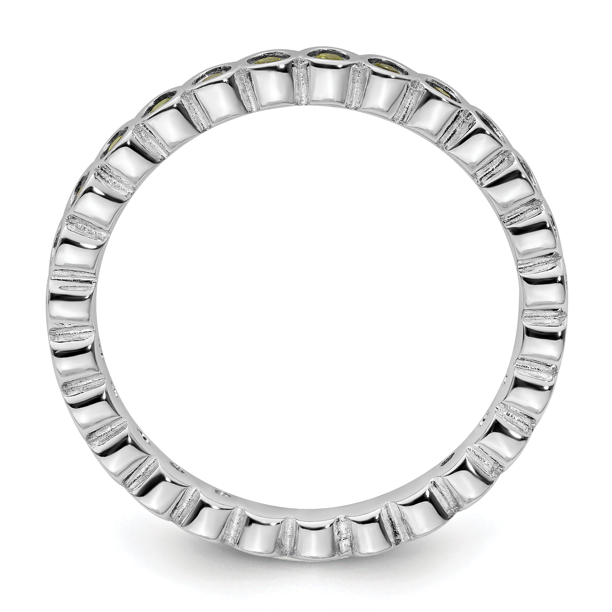Sterlingsilber Stapelbar Expressions Peridot Ring