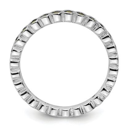 Sterlingsilber Stapelbar Expressions Peridot Ring