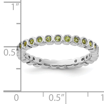 Sterlingsilber Stapelbar Expressions Peridot Ring