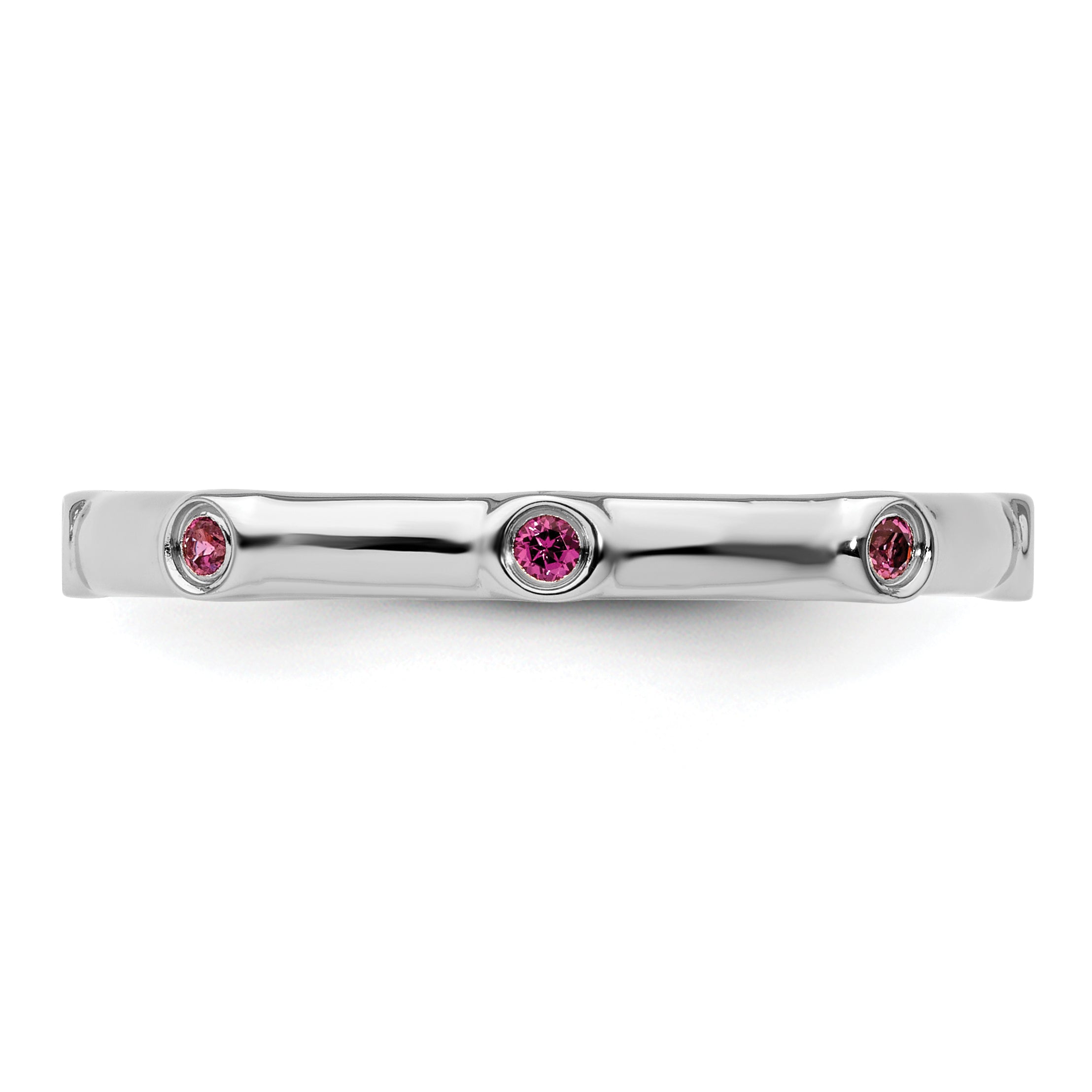 Sterlingsilber Stapelbar Expressions Rhodolith Granat Ring