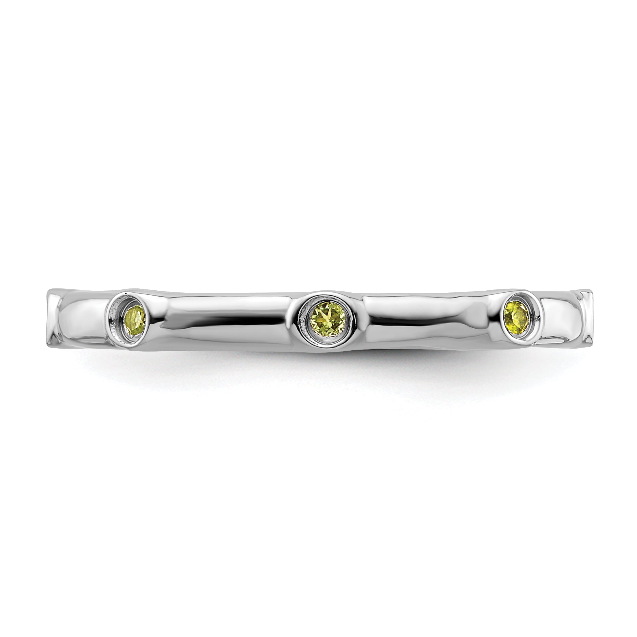 Sterlingsilber Stapelbar Expressions Peridot Ring