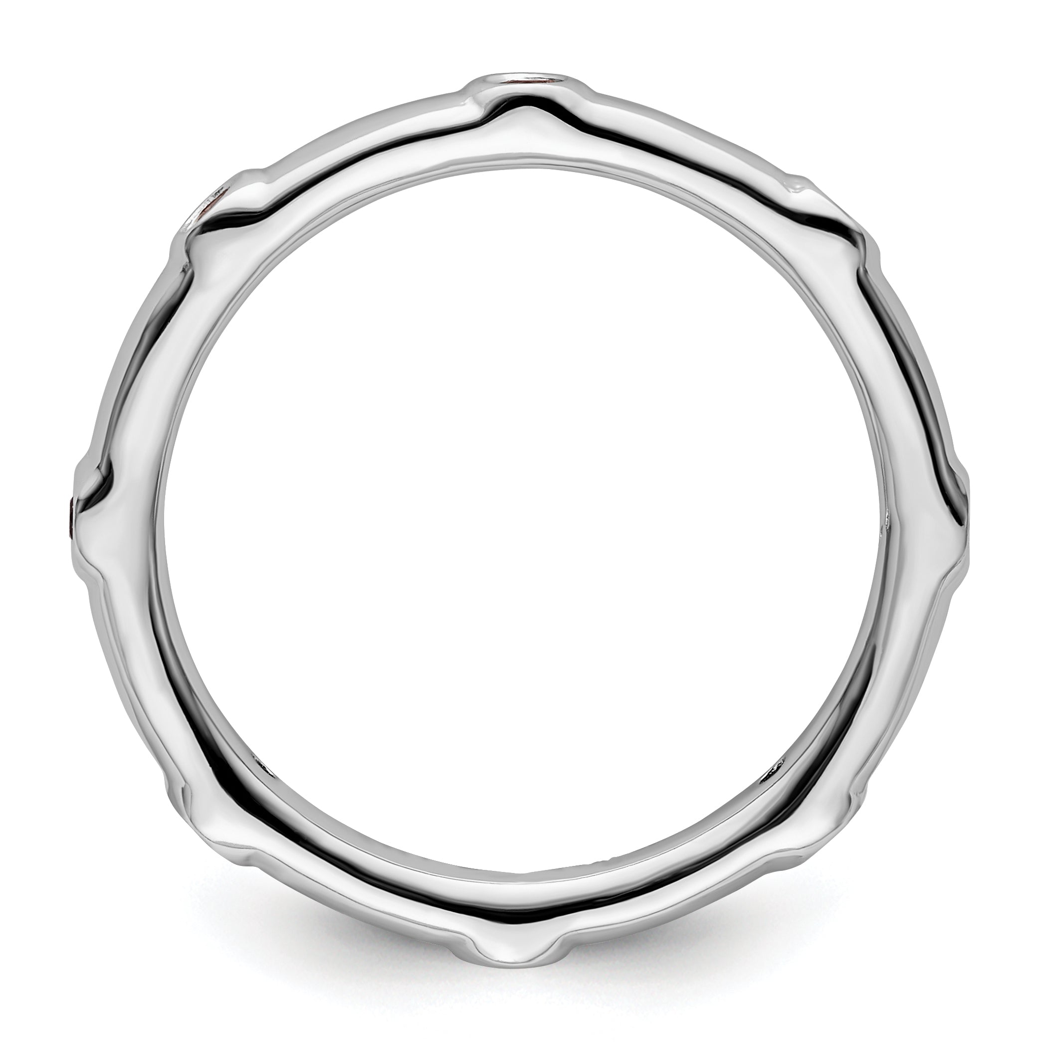 Sterlingsilber Stapelbar Expressions Rosa Turmalin Ring