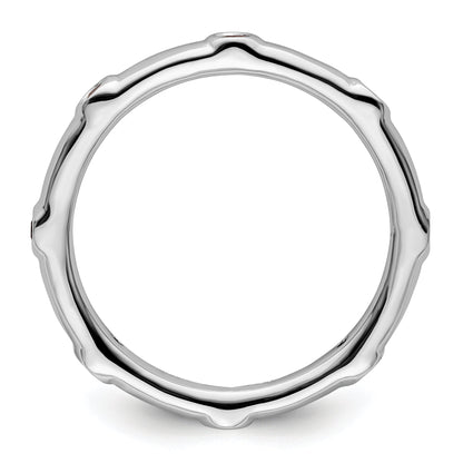 Sterlingsilber Stapelbar Expressions Rosa Turmalin Ring