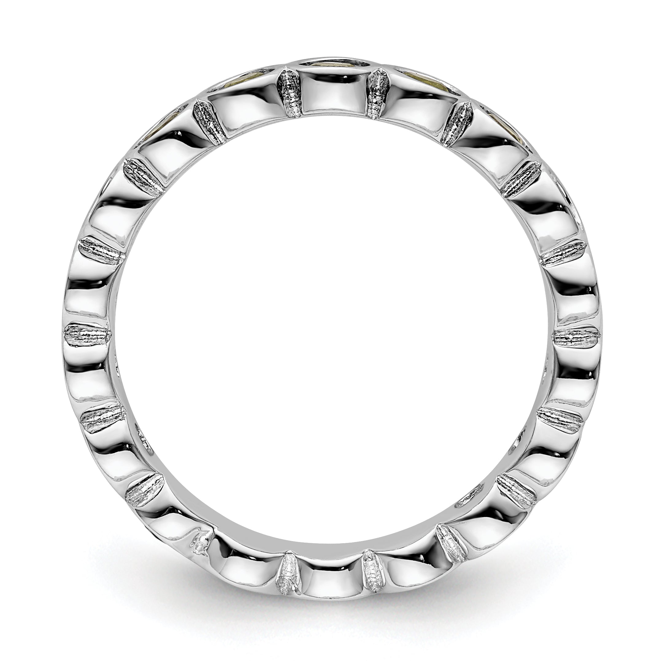 Sterlingsilber Stapelbar Expressions Peridot Ring