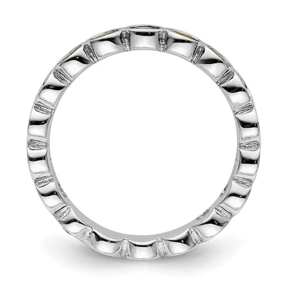 Sterlingsilber Stapelbar Expressions Peridot Ring