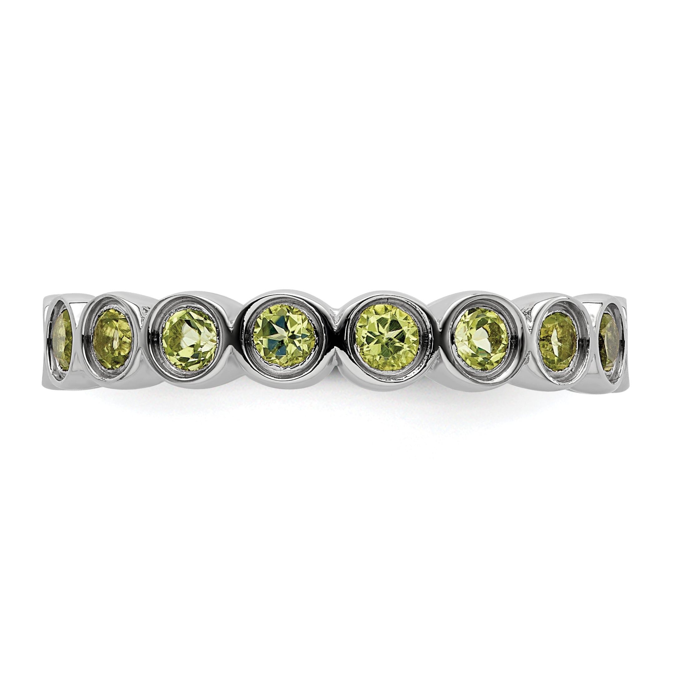 Sterlingsilber Stapelbar Expressions Peridot Ring