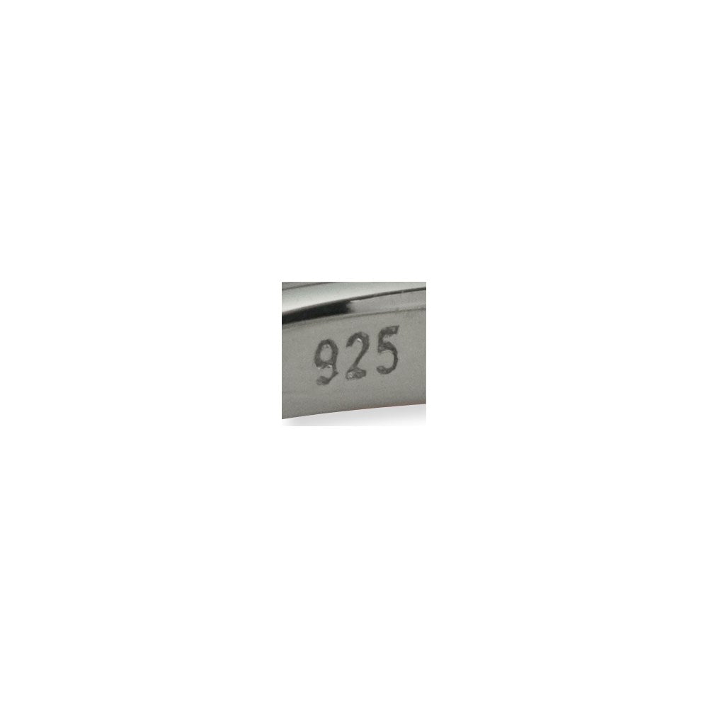 Sterlingsilber Stapelbar Expressions Dbl Rund Erzeugt Rubin Ring (size 8 Nur)