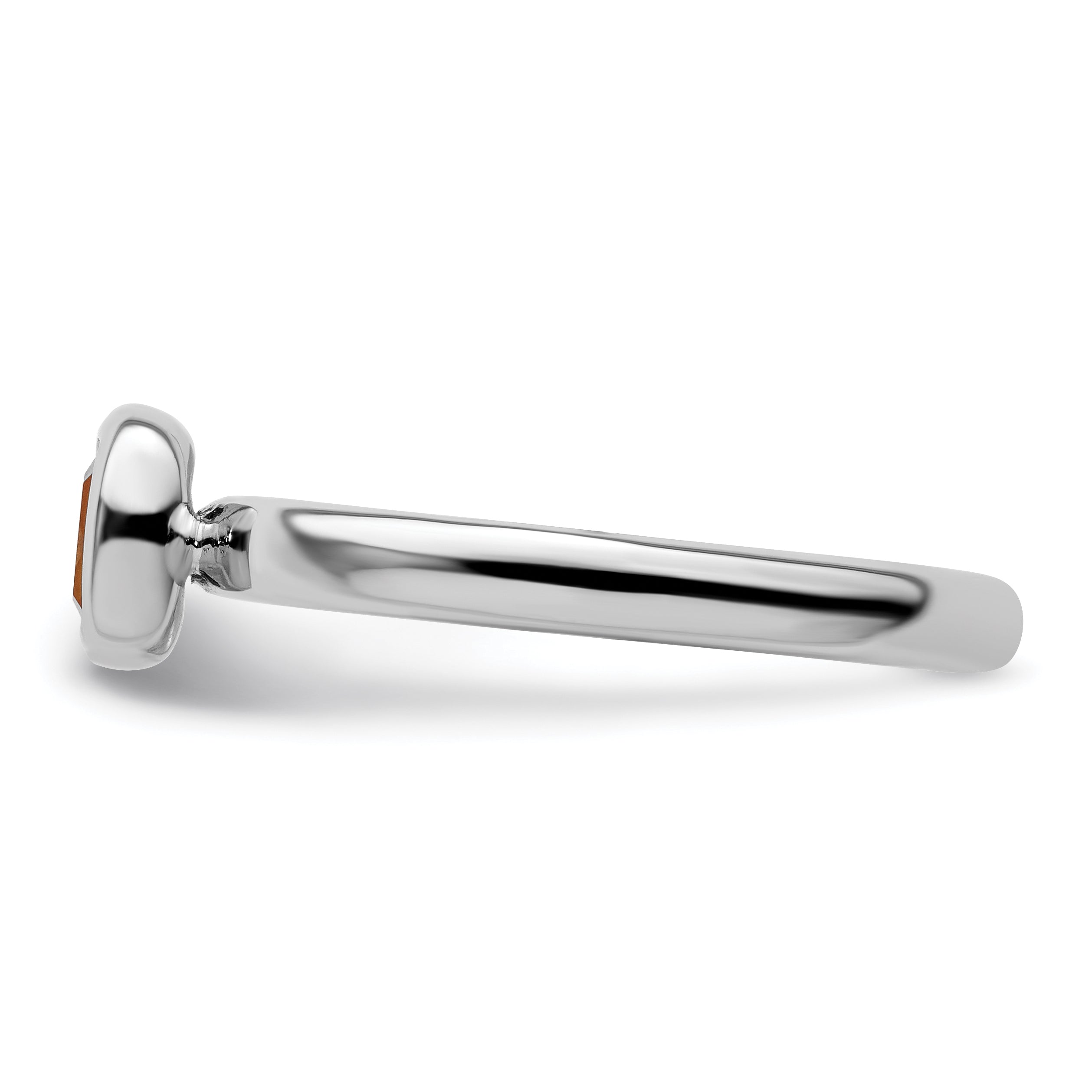 Sterlingsilber Stapelbar Expressions Kissen Schliff Citrin Ring