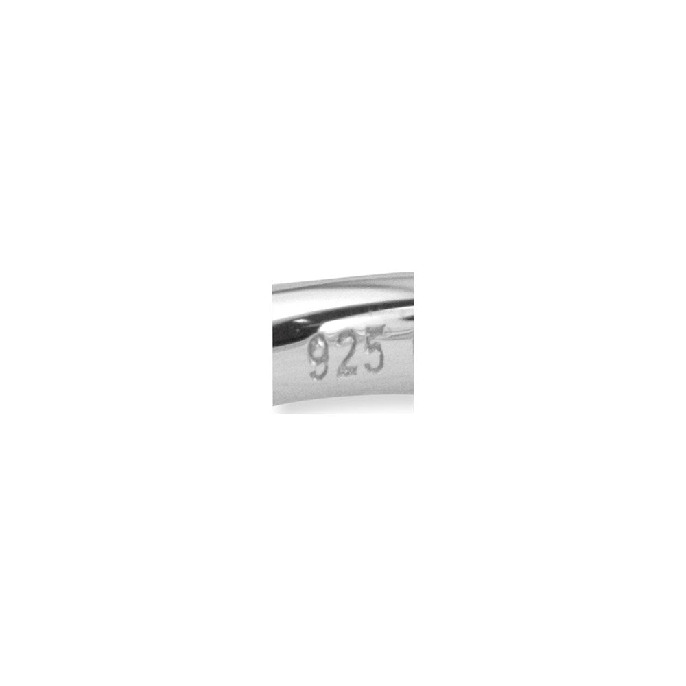 Sterlingsilber Ss Stapelbar Expressions Hoch 5mm Rund Rosa Turmalin Ring (size 5 Nur)