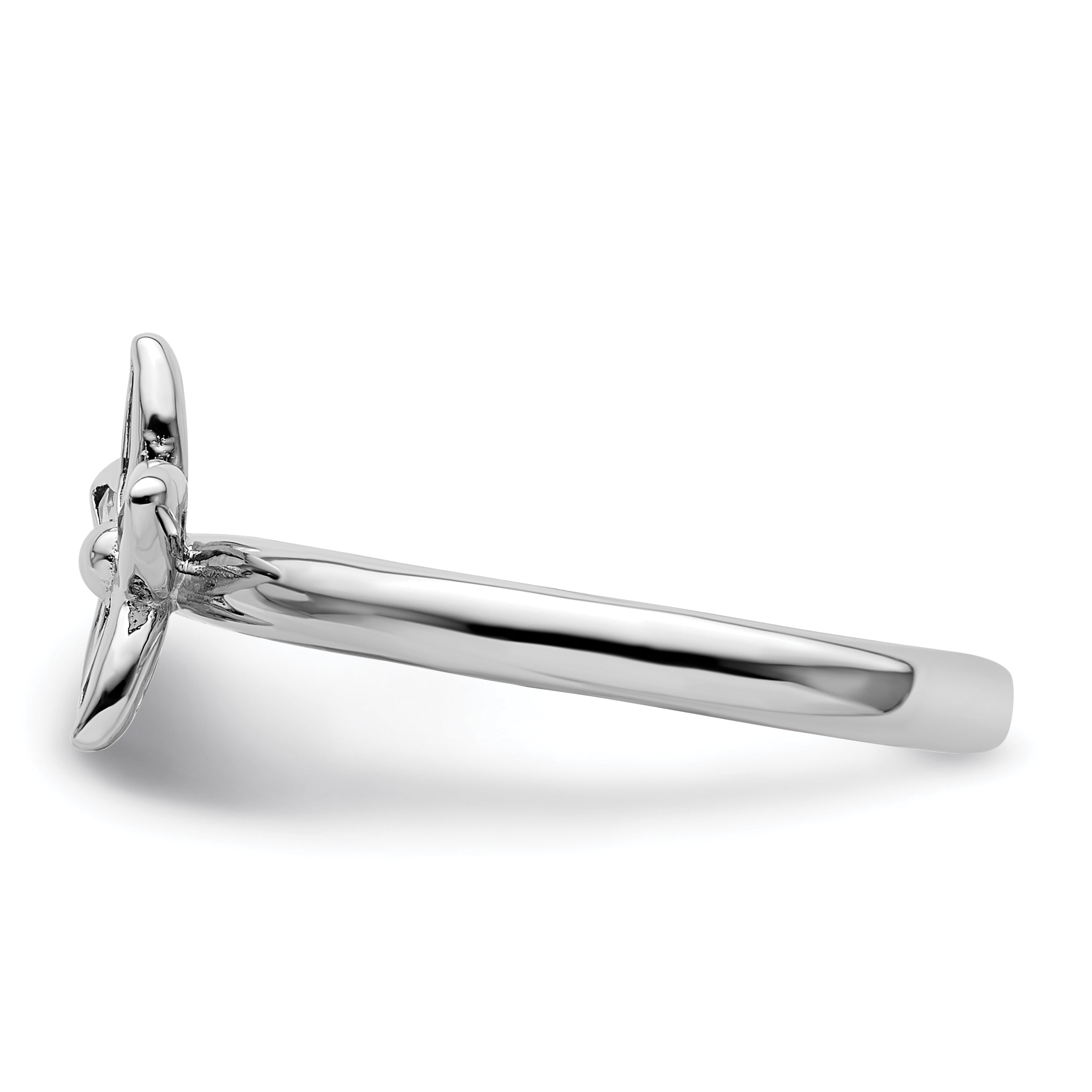 Sterlingsilber Stapelbar Expressions Citrin Blume Ring