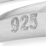 Sterlingsilber Stapelbar Expressions Low 4mm Rund Granat Ring