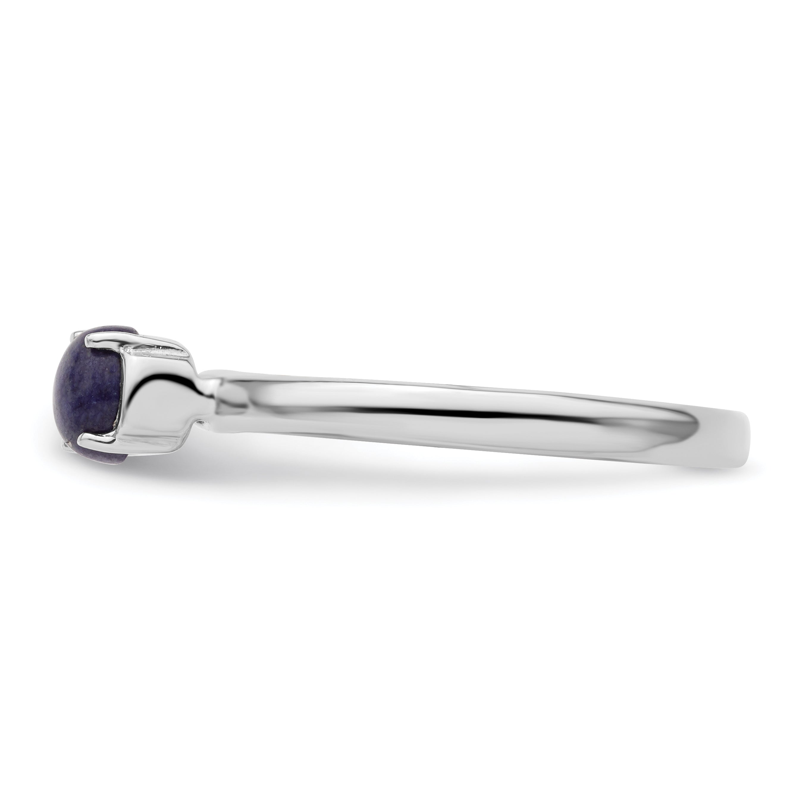 Sterlingsilber Stapelbar Expressions Poliert Blau Lapis Ring