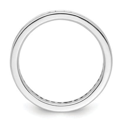 Sterlingsilber Stapelbar Expressions Poliert Erzeugt Saphir Ring