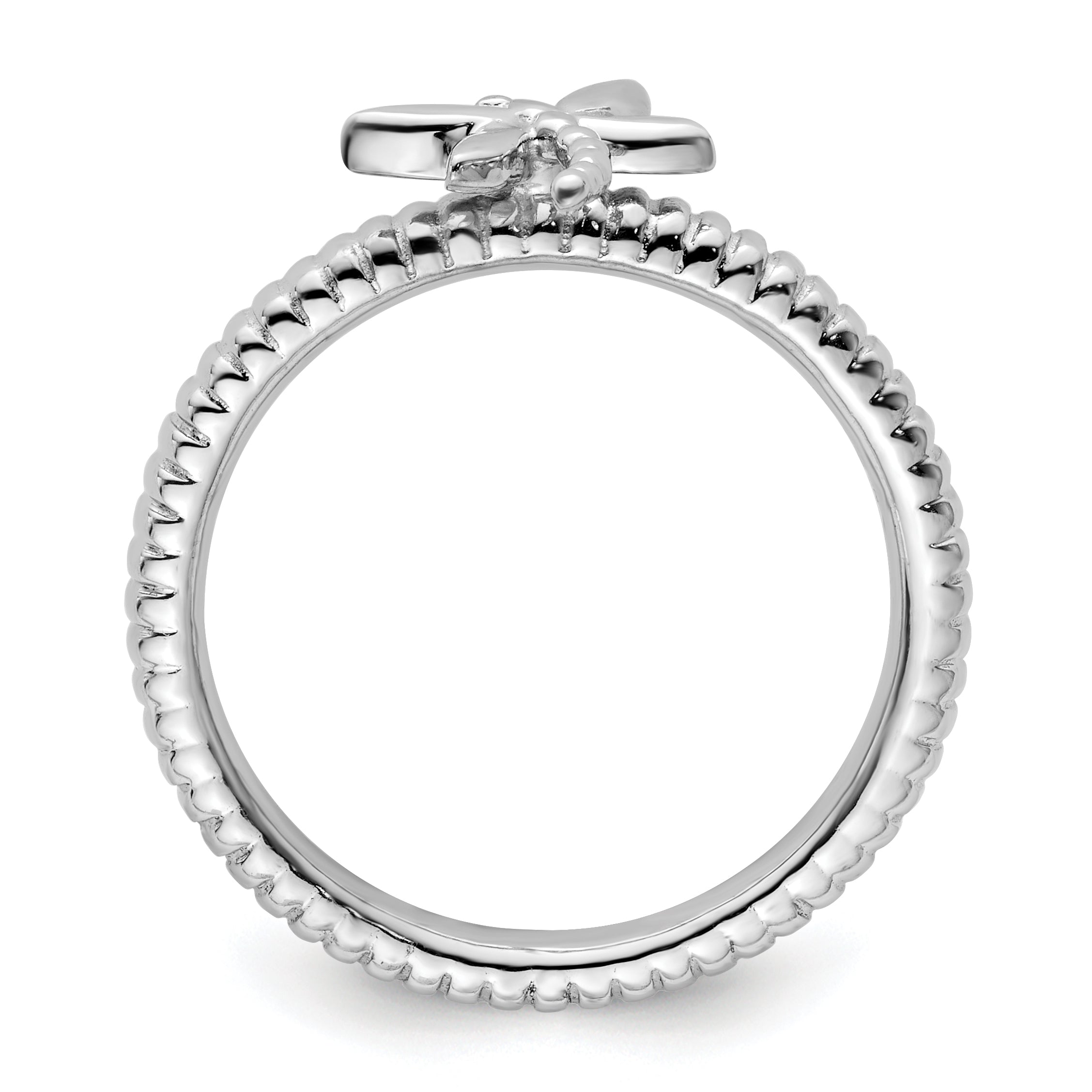 Sterlingsilber Stapelbar Expressions Libelle Ring