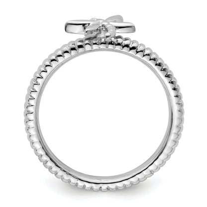 Sterlingsilber Stapelbar Expressions Libelle Ring