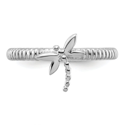 Sterlingsilber Stapelbar Expressions Libelle Ring