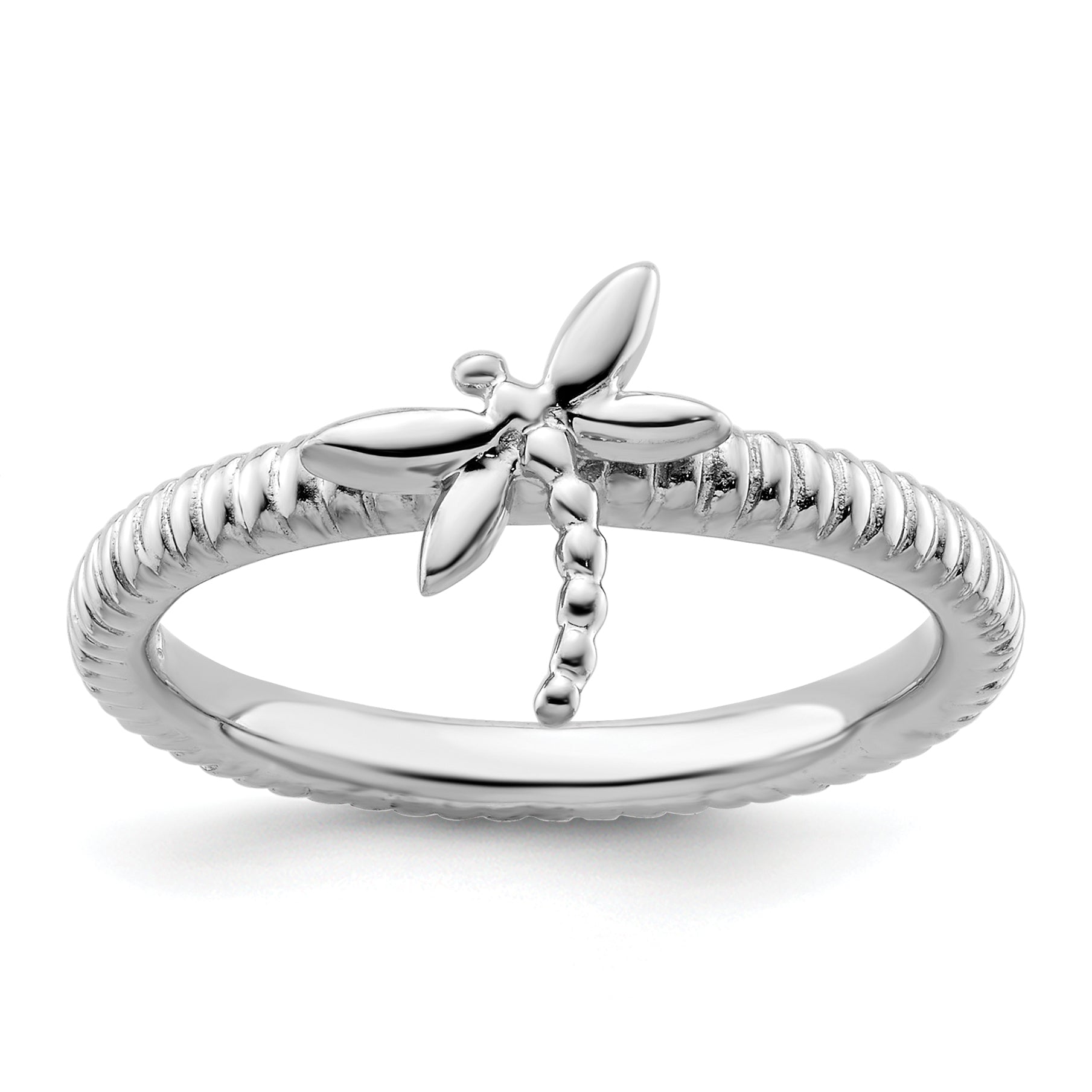 Sterlingsilber Stapelbar Expressions Libelle Ring