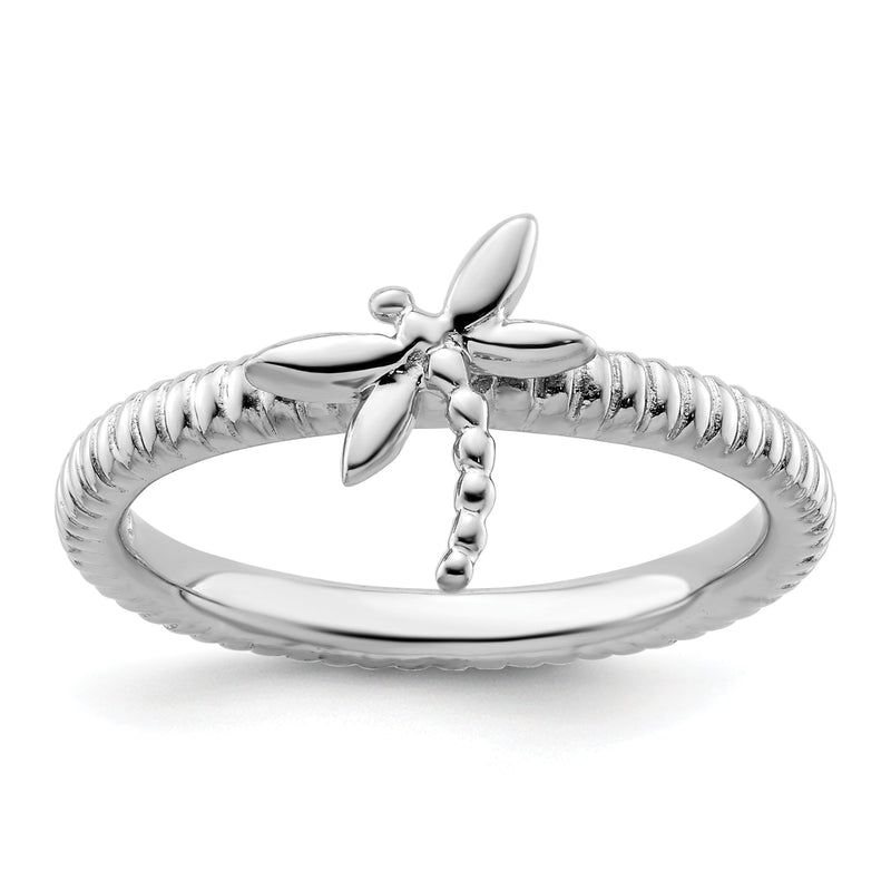 Sterlingsilber Stapelbar Expressions Libelle Ring
