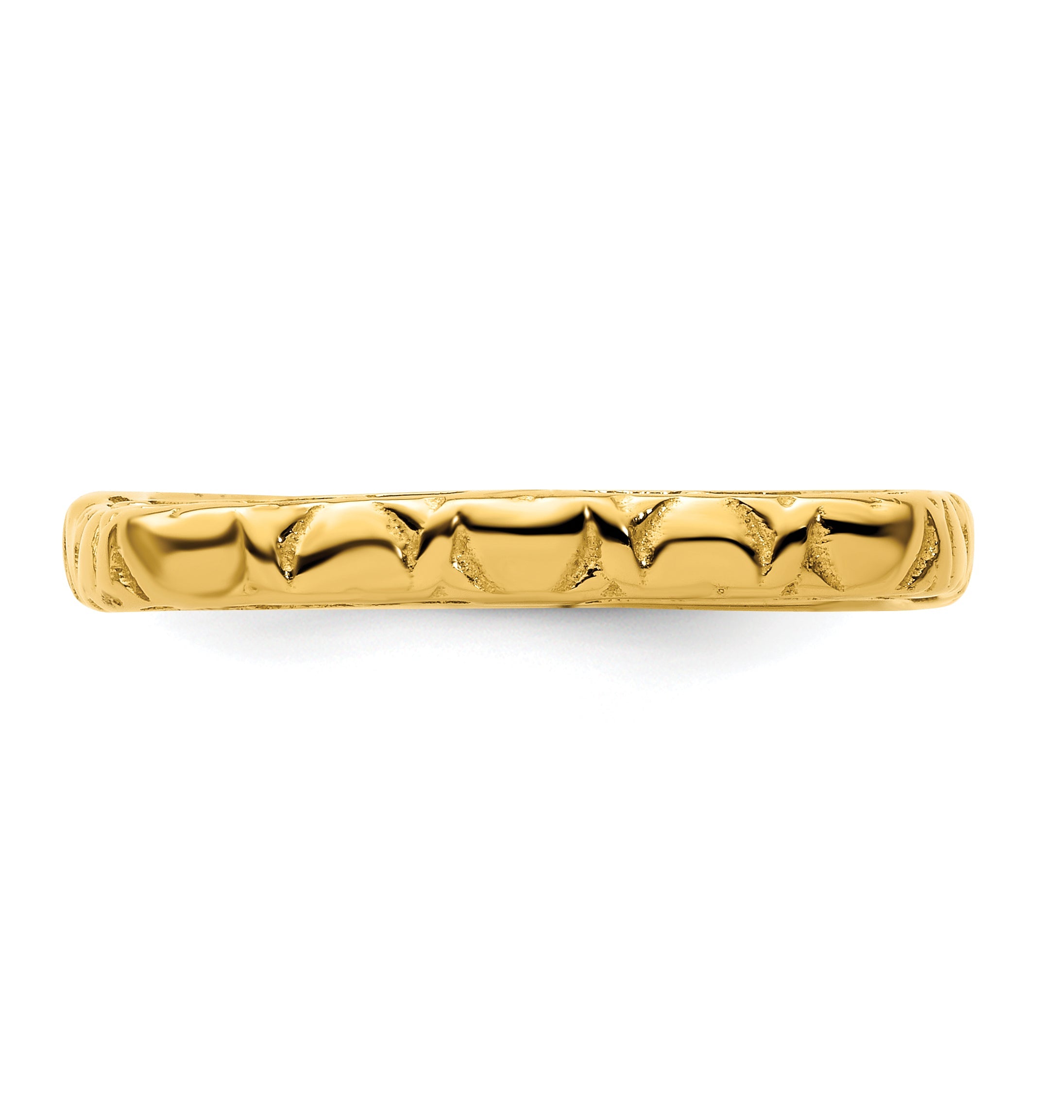 Sterlingsilber Stapelbar Expressions Poliert Vergoldet Quadratisch Ring