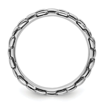 Sterlingsilber Stapelbar Expressions Antikisiert Ring